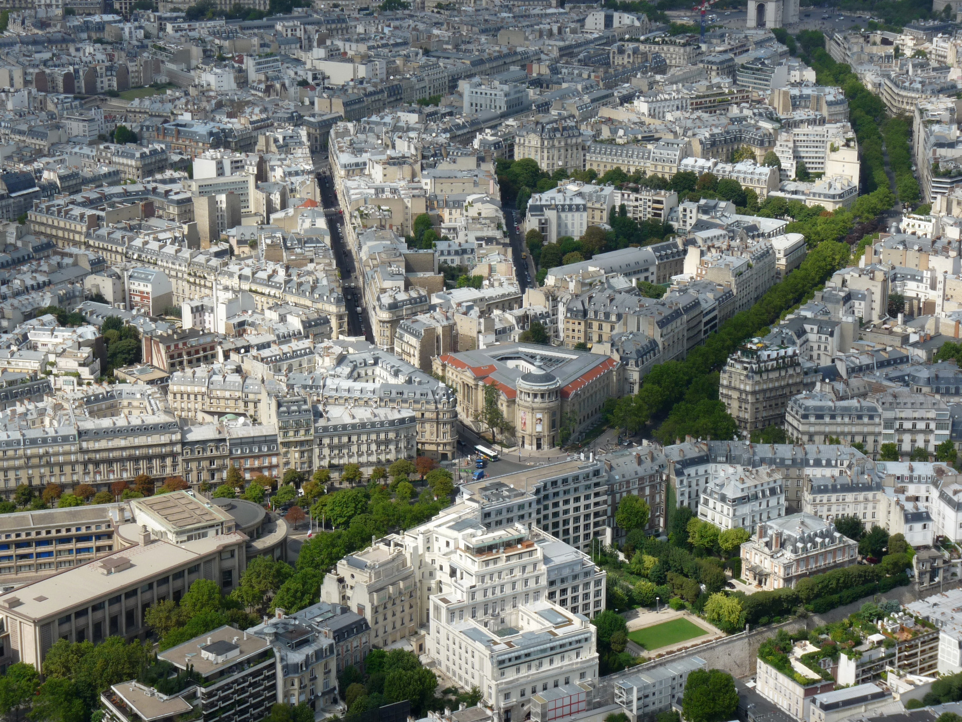vista do topo da Torre Eiffel 